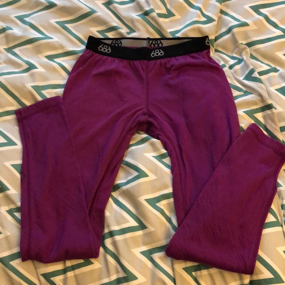 Plum long underwear pants small